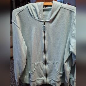 Columbia Women's 2XL Light Blue Zip-Up Hoodie